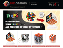 Tablet Screenshot of cubes-publicitaires.com